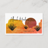 Beruhigende Wüstenmoon Meditation Visitenkarte (Vorderseite)