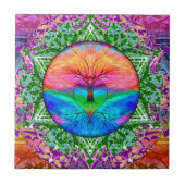 Beruhigender Baum des Lebens in den Fliese (Vorderseite)