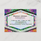 Beruhigender Baum des Lebens in den Visitenkarte (Rückseite)