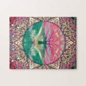 Beruhigender Baum in Regenbogenfarben Puzzle (Horizontal)