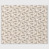 Beruhigender Gepard Leopard neutral warm beige cre Geschenkpapier (Flach)
