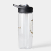 Beruhigender Halbmond Custom Name Trinkflasche (Rechts)