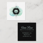 *~* beruhigender heiliger Symbol-Weg zum Nirwana Quadratische Visitenkarte (Vorne/Hinten)