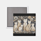 beruhigender Katzenmagnet Magnet (Vorderseite/Rückseite)