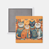 beruhigender Katzenmagnet Magnet (Vorderseite/Rückseite)