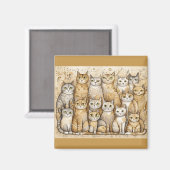 beruhigender Katzenmagnet Magnet (Vorderseite/Rückseite)