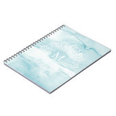 Beruhigendes blaues notizblock (Linke Seite)