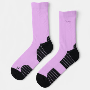 Beruhigendes Lavendel Einheitsfarbe Name Sportlich Socken