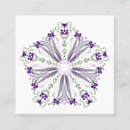 *~* beruhigendes Mandala Reiki Yoga-heilende Quadratische Visitenkarte