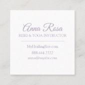 *~* beruhigendes Mandala Reiki Yoga-heilende Quadratische Visitenkarte (Rückseite)