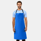 Beruhigendes minimalistisches Neonblau Schürze (Getragen)