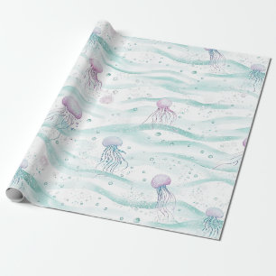 Beruhigendes Quallen-Ozean-Muster Geschenkpapier