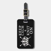 Beruhiger Strick auf Kunsthandwerk behalten / Kron Gepäckanhänger (Vorderseite vertikal)