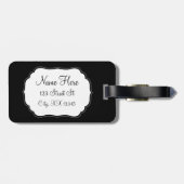 Beruhiger Strick auf Kunsthandwerk behalten / Kron Gepäckanhänger (Rückseite horizontal)