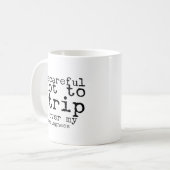 beruhigt - lustige Arbeit, Manager, Mitarbeiter Ge Kaffeetasse (Vorderseite Links)