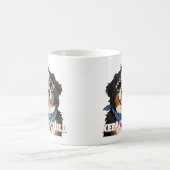Beruhigter Berner Sennenhund Kunst Kaffeetasse (Mittel)