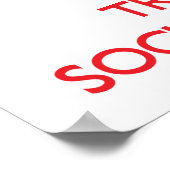 Beruhigung behalten und einem Sozialarbeiter vertr Poster (Ecke)