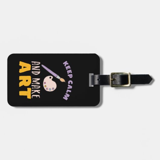 Beruhigung behalten und Kunstmalerei zum Künstler Gepäckanhänger (Vorderseite horizontal)