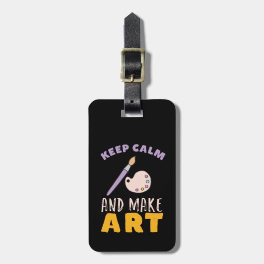 Beruhigung behalten und Kunstmalerei zum Künstler Gepäckanhänger (Vorderseite vertikal)