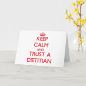 Beruhigung behalten und Vertrauen in einen Diäten Karte (Gelbe Blume)