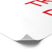 Beruhigung behalten und Vertrauen in einen Diäten Poster (Ecke)