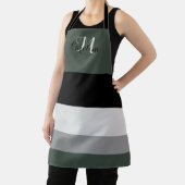 Beruhigung der Mit Monogramm gestreiften Schürze (InSitu)