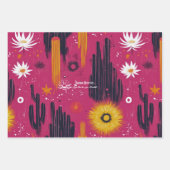 Beruhigung des botanischen Designs für das Wellnes Geschenkpapier Set (Vorderseite 3)