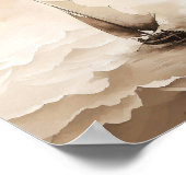 Beruhigung des Sturms, digitale Printmedien, Skizz Poster (Ecke)