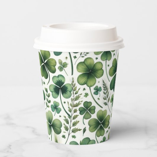 Beruhigung von Clovers Pappbecher (Rückseite)