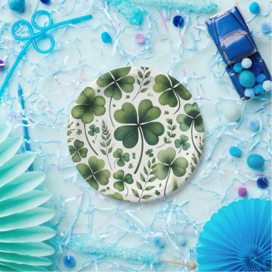 Beruhigung von Clovers Pappteller (Party)