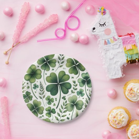 Beruhigung von Clovers Pappteller (Party)