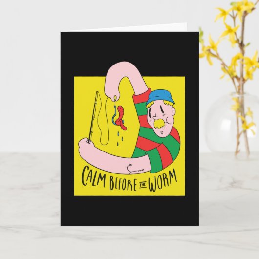Beruhigung vor dem Wurm Karte (Gelbe Blume)