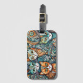 Beruhigungskatzen 2 Gepäckanhänger (Vorderseite Vertikal)