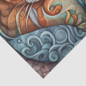 Beruhigungskatzen 2 Gewebepapier Seidenpapier (Detail)