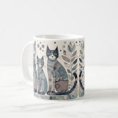 Beruhigungskatzen Kaffee Tasse (Vorderseite Links)