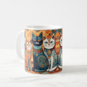 Beruhigungskatzen Kaffee Tasse (Vorderseite Links)