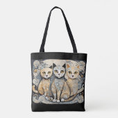 Beruhigungskatzen Totbeutel Tasche (Rückseite)