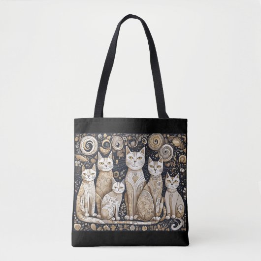 Beruhigungskatzen Totbeutel Tasche (Vorderseite)
