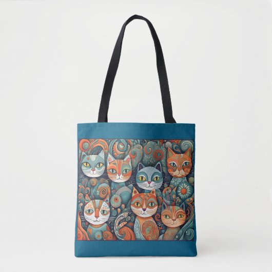 Beruhigungskatzen Totbeutel Tasche (Vorderseite)