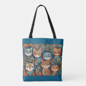Beruhigungskatzen Totbeutel Tasche (Rückseite)
