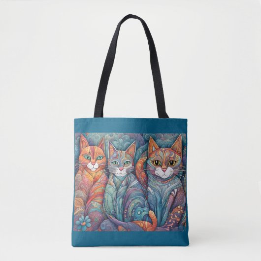 Beruhigungskatzen Totbeutel Tasche (Vorderseite)