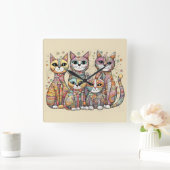 Beruhigungsuhr Quadratische Wanduhr (Zuhause)