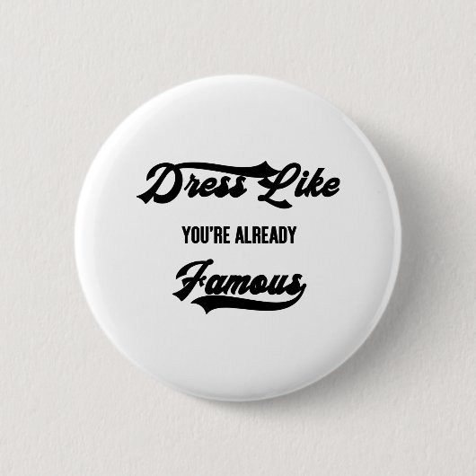 Berühmt Button (Vorderseite)
