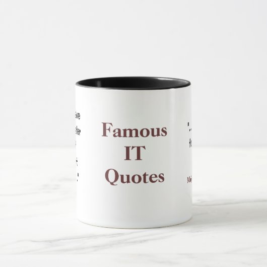 Berühmt ES CIO Zitat-lustiger Tasse (Zentrum)