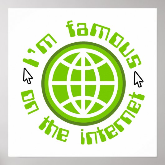 Berühmt im Internet Poster (Vorne)