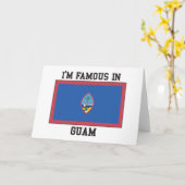 Berühmt in Guam Karte (Gelbe Blume)