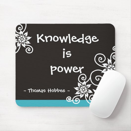 Berühmte 3 Wort-Zitate - Thomas Hobbes-Zitat Mousepad (Mit Mouse)