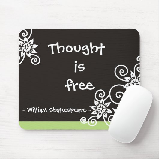 Berühmte 3 Wort-Zitate - William Shakespeare-Zitat Mousepad (Mit Mouse)