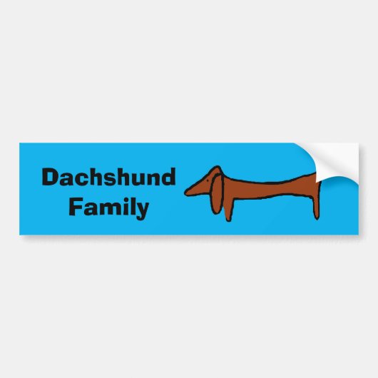 Berühmte Abstrakte Dackel Autoaufkleber (Vorne)