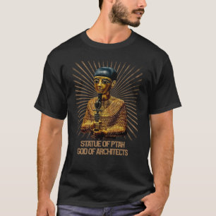 Berühmte antike Statue von Ptah, Gott der Architek T-Shirt